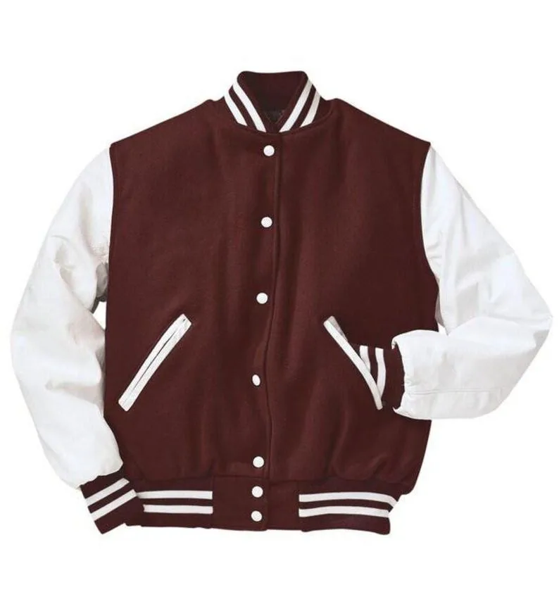 Brown Wool Varsity Jacket - Vintage Varsity Jacket