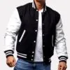 Black Wool Varsity Jacket – Retro Varsity Jacket