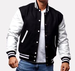 Black Wool Varsity Jacket – Retro Varsity Jacket