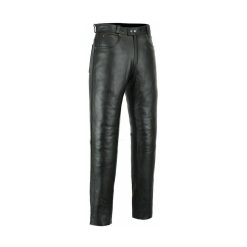 Men Black Leather Pant MLP0