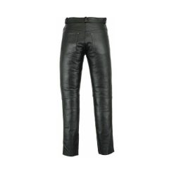 Men Black Leather Pant MLP0