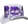 Top Hat With Skull Print