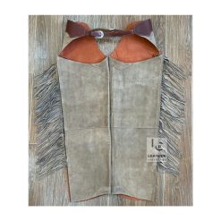 Gray Suede Chaps For Cowboys - MSCH10