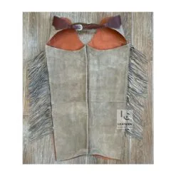 Gray Suede Chaps For Cowboys - MSCH10
