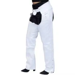 White Leather Chaps