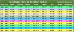 Pant Coat Size Chart