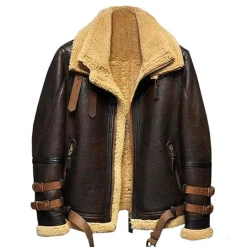 Men's B3 Bomber Aviator Jacket - Real Sheepskin Jacket