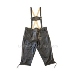 Black Lederhosen For Mens