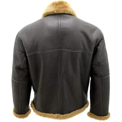 Mens-Brown-RAF-Shearling-Sheepskin-Flying-Jacket-with-Ginger-Fur-2