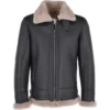 B3 Leather Bomber Jacket for Men's - Real Leather Sheepskin Coat 