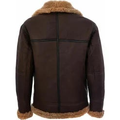 Alternative view of Mens RAF Shearling Aviator Jacket - Sheepskin Bomber Jacket | MSJ8