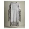 Traditional Women's Suede Fringe Dress
