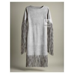Traditional Women's Suede Fringe Dress