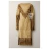 Western Fringe Dress for Cowgirl - Long Fringes Maxi - Vintage Clothing