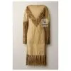 Western Fringe Dress for Cowgirl - Long Fringes Maxi - Vintage Clothing