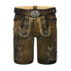 Traditional Bavarian Lederhosen With Embroidery - German Lederhosen