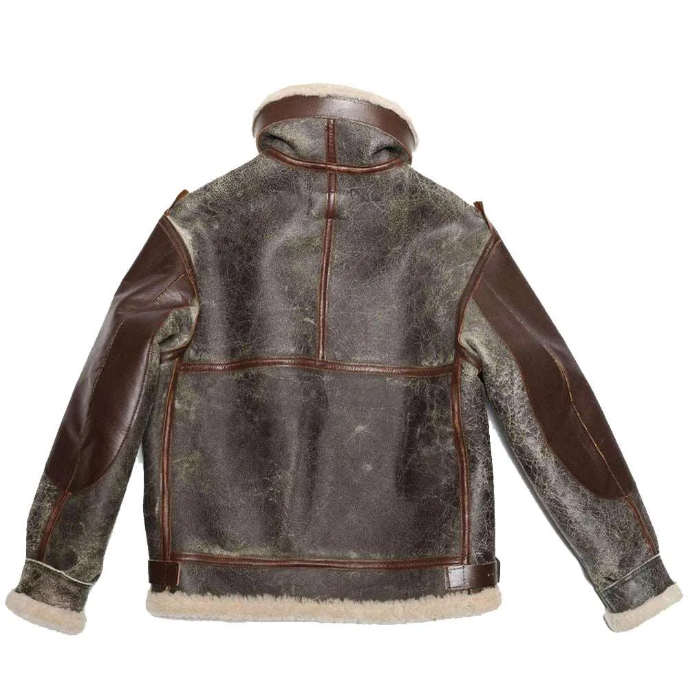 B-3 Leather Bomber Jacket - 100 Missions | MSJ40 - Image 3
