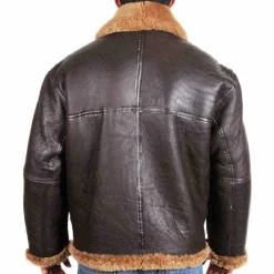 Alternative view of Men's RAF B3 Aviator Bomber Jacket - Shearling Jacket | MSJ35