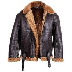 Men's RAF B3 Aviator Bomber Jacket - Shearling Jacket