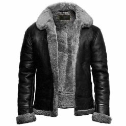 Men's B3 Bomber Jacket - Real Sheepskin Leather Jacket