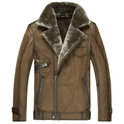 Men's Shearling Leather Jacket