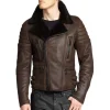 Men's Shearling Sheepskin Jacket - Bomber Jacket