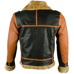 Men's Faux Shearling Bomber Jacket
