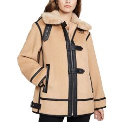 Genuine Women's Shearling Coat - Real Sheepskin Leather