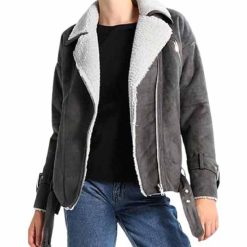 Womens Motorcycle Shearling Jacket – Women's Winter Outerwear