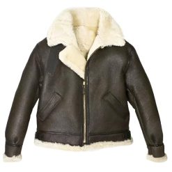 Womens Shearling Bomber Jacket - Bomber Jacket