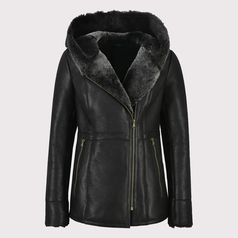 Womens Shearling Sheepskin Coat - Luxury Long Coat
