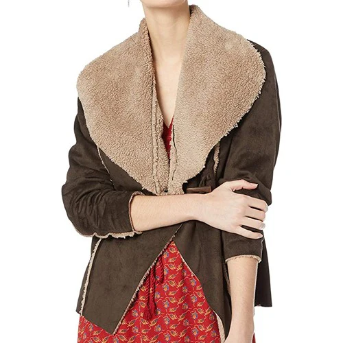 Women's Sheepskin Jacket - Brown Shearling Jacket