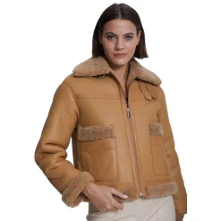Women's bomber Shearling Jacket