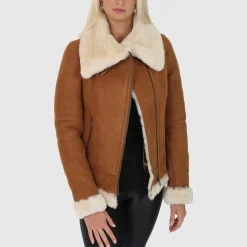 Women's Shearling Bomber Jacket