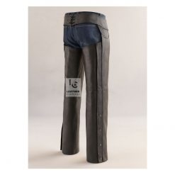 Men's Braided Leather Chaps - Motorcycle Chaps