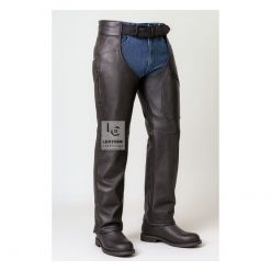 Men's Leather Riding Chaps - Motorcycle Chaps