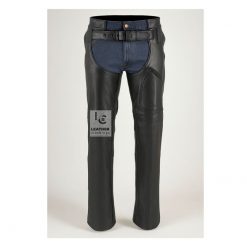 Stylish Black Motorcycle Chaps for Men |