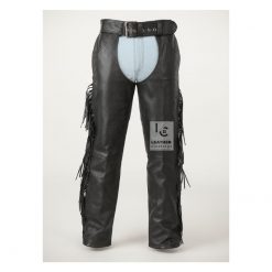 Men Fringe Chaps - Cowboy Chaps - Western Leather Chaps