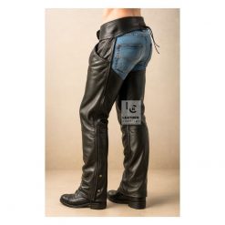 Mens Motorcycle Leather Chaps