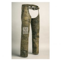 Men's Leather Riding Chaps - Distressed Biker Chaps | MLC19