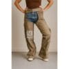 Distressed Brown Leather Motorcycle Chaps for Women's