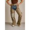 Distressed Brown Leather Motorcycle Chaps for Women's 