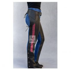 Ladies Black Leather Assless Chaps