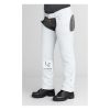 Ladies White Leather Biker Chaps
