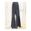 Woman's Black Suede Flared Pant WSFP