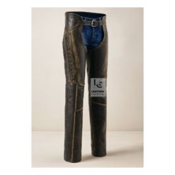 Women’s Brown Distressed Leather Chaps