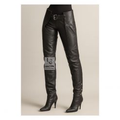 Women's Leather Chaps - Motorcycle Chaps