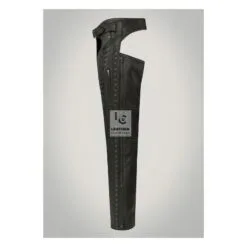 Women's Genuine Leather Black Riding Chaps