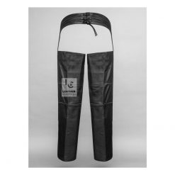 Women's Genuine Leather Black Riding Chaps