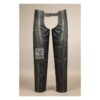 Women's Genuine Leather Black Riding Chaps
